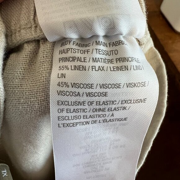 Naturals d&co beige Linen Blend pant - Picture 6 of 6